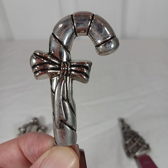 NWOT Stainless Steel Holiday Christmas Spreaders Flatware Cutlery Set of 3 - Picture 9 of 15